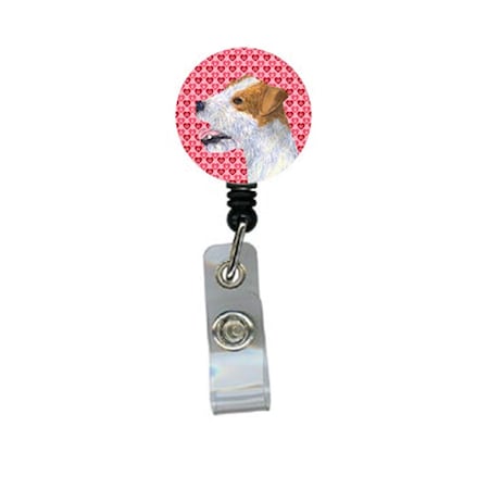 Teachers Aid Jack Russell Terrier Retractable Badge Reel Or Id Holder With Clip TE629615